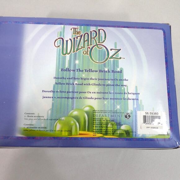 Wizard of Oz Dept 56 Follow the Yellow Brick Road Figurine w/Box 56.59360 - Picture 12 of 16